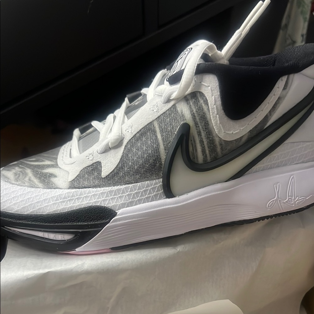 White and Black Athletic Sneakers